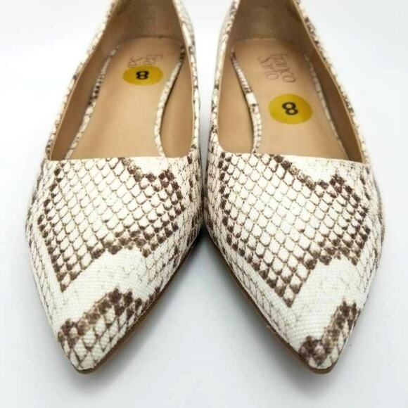 Franco Sarto Womens Global Faux Leather Snake Print Low Heels Shoes Size 7.5 M - Picture 8 of 12